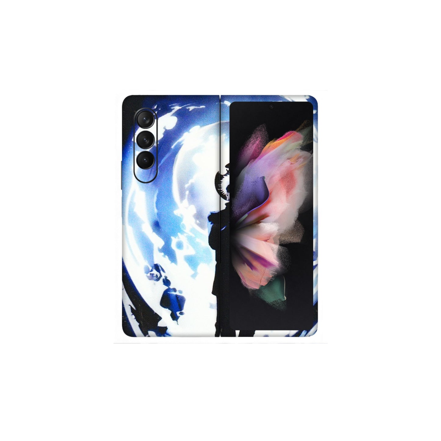 Samsung M/F/Note/Flip and C Phone Skins (All Models) - Satoru Gojo Dark Blue - 3D Embossed Finish (L-235) Samsung Galaxy Z Fold 3