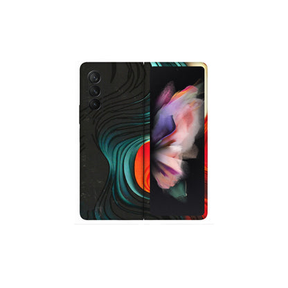 Samsung M/F/Note/Flip and C Phone Skins (All Models) - The Silky Swirl - 3D Embossed Finish (L-240) Samsung Galaxy Z Fold 3