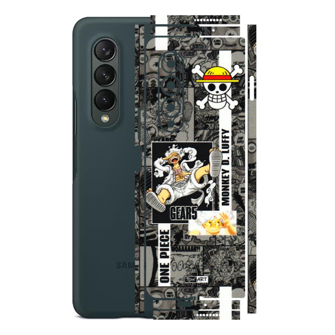 Samsung M/F/Note/Flip and C Phone Skins (All Models) - Cuffy Anime MonkeyCamic - 3D Embossed Finish (L-242) Samsung Galaxy Z Fold 3