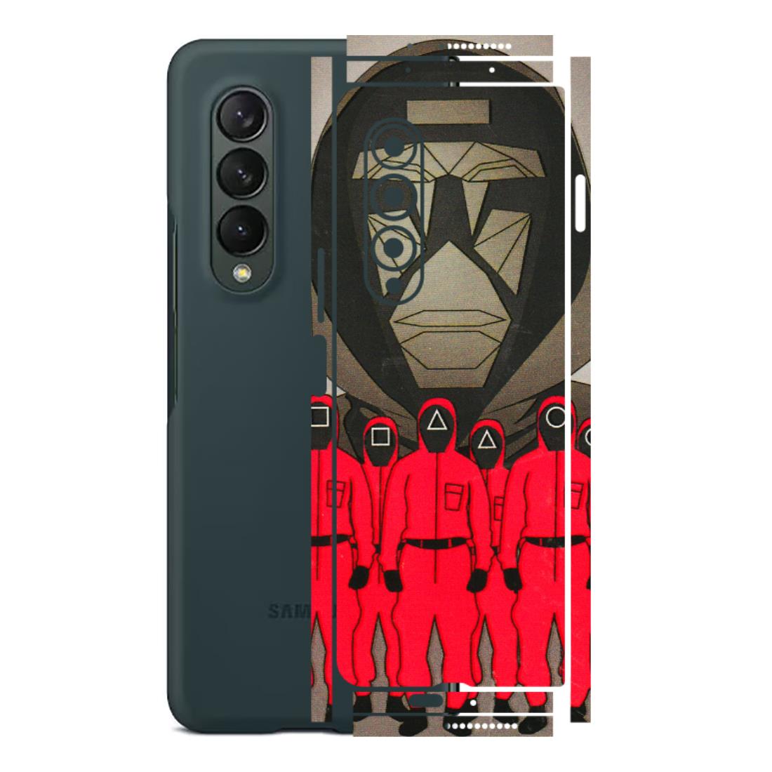 Samsung M/F/Note/Flip and C Phone Skins (All Models) - Squid Game Hero - 3D Embossed Finish (L-245) Samsung Galaxy Z Fold 3