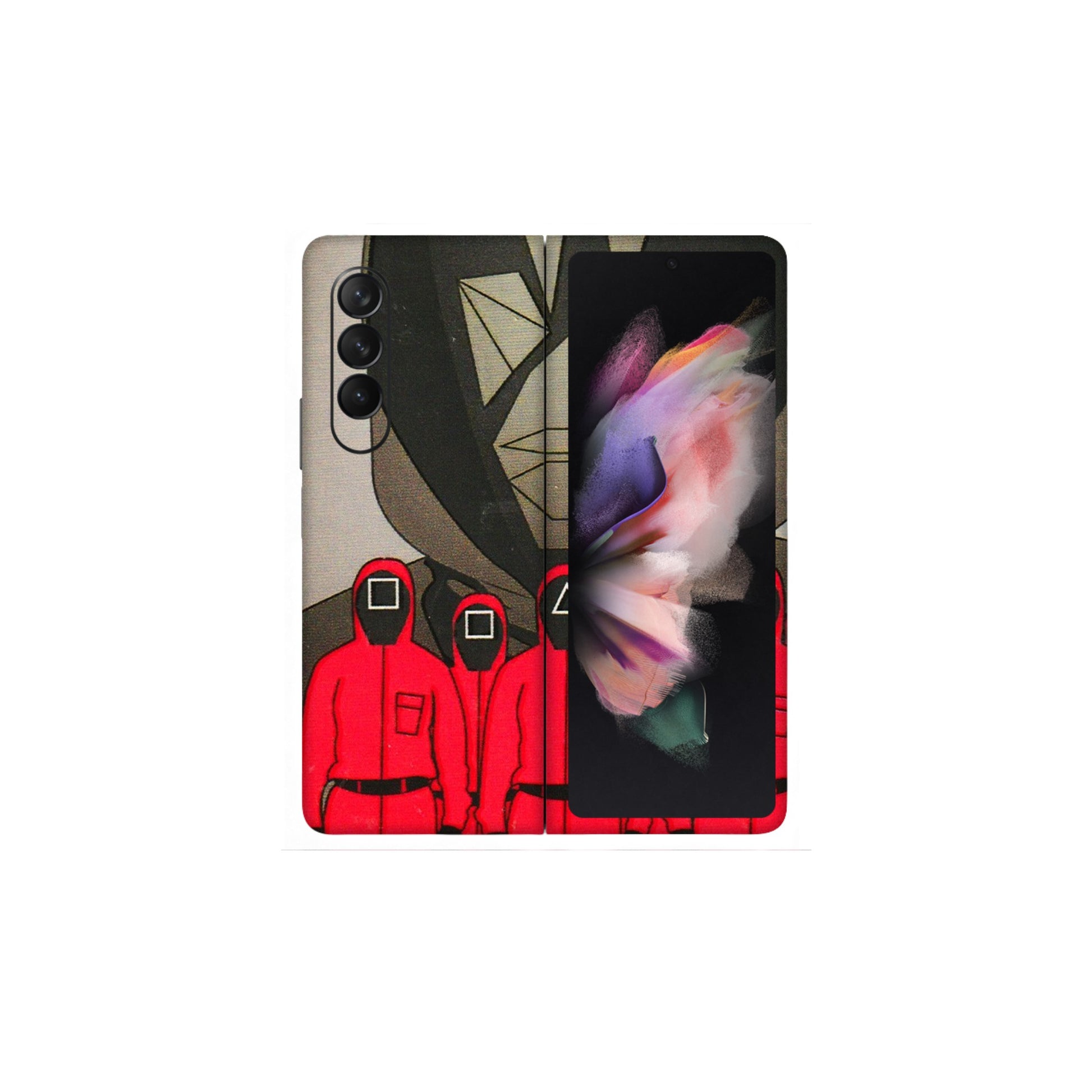 Samsung M/F/Note/Flip and C Phone Skins (All Models) - Squid Game Hero - 3D Embossed Finish (L-245) Samsung Galaxy Z Fold 3
