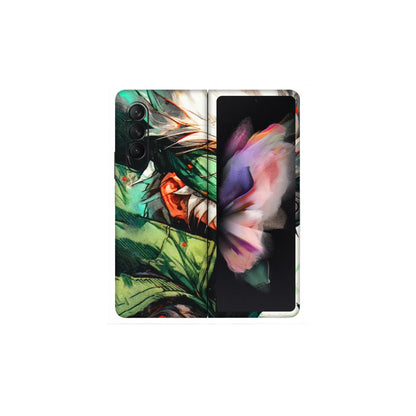 Samsung M/F/Note/Flip and C Phone Skins (All Models) - Kakashi Side Profile - 3D Embossed Finish (L-249) Samsung Galaxy Z Fold 3