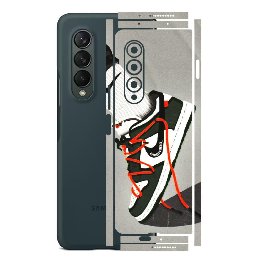 Samsung M/F/Note/Flip and C Phone Skins (All Models) - New Grey Sneaker - 3D Embossed Finish (L-261) Samsung Galaxy Z Fold 3