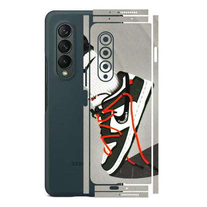 Samsung M/F/Note/Flip and C Phone Skins (All Models) - New Grey Sneaker - 3D Embossed Finish (L-261) Samsung Galaxy Z Fold 3