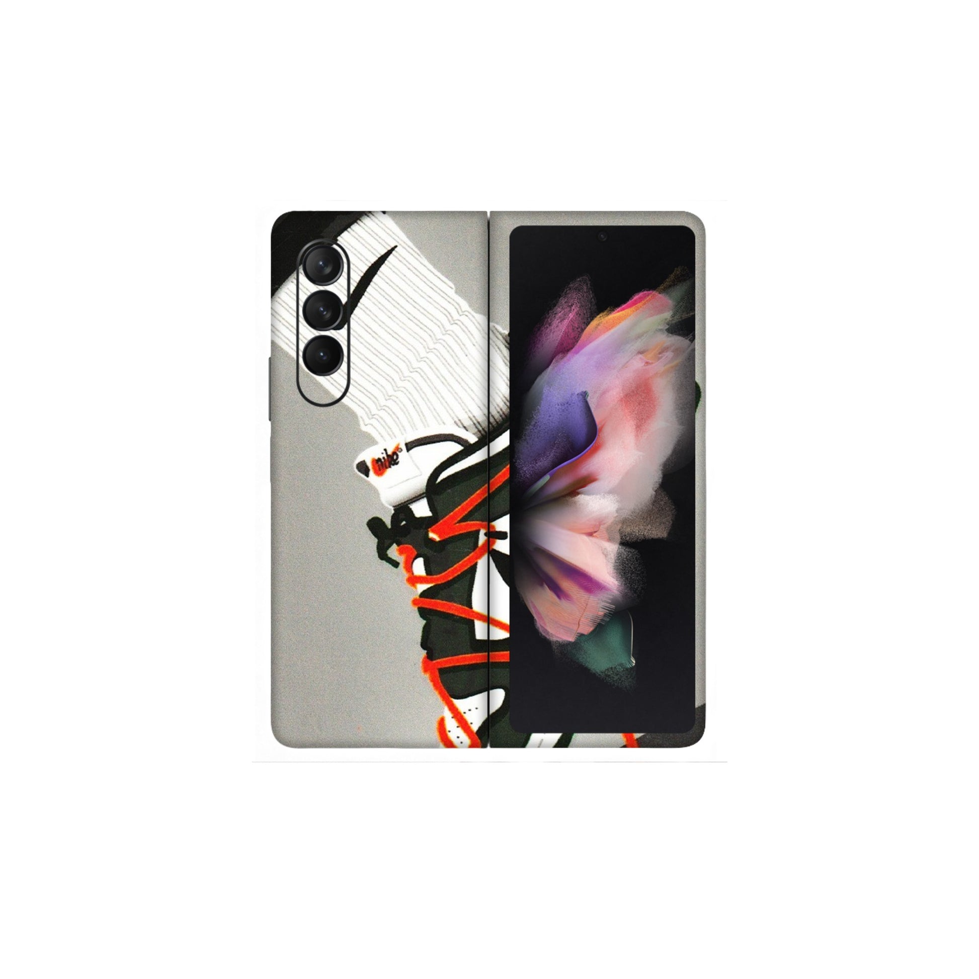 Samsung M/F/Note/Flip and C Phone Skins (All Models) - New Grey Sneaker - 3D Embossed Finish (L-261) Samsung Galaxy Z Fold 3
