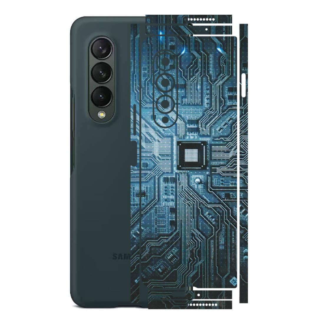 Samsung M/F/Note/Flip and C Phone Skins (All Models) - Original Circuit - 3D Embossed Finish (L-267) Samsung Galaxy Z Fold 3