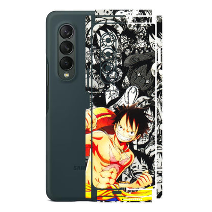 Samsung M/F/Note/Flip and C Phone Skins (All Models) - Anime Comics Games Doodles - 3D Embossed Finish (L-27) Samsung Galaxy Z Fold 3