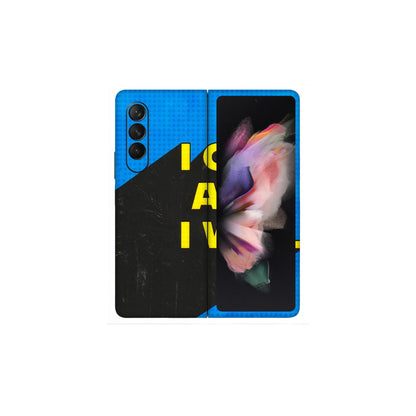 Samsung M/F/Note/Flip and C Phone Skins (All Models) - I Can And I Will - 3D Embossed Finish (L-281) Samsung Galaxy Z Fold 3