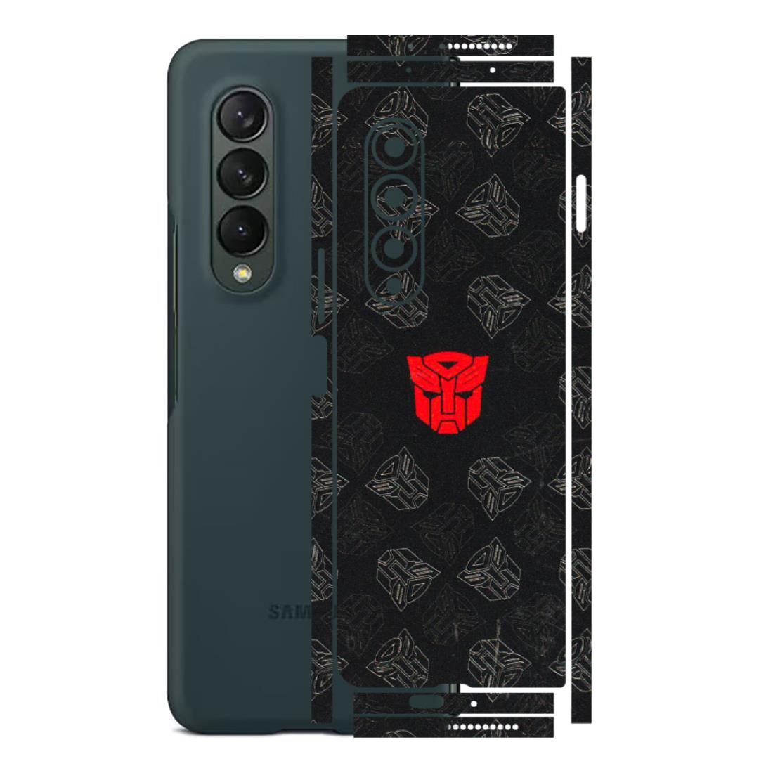 Samsung M/F/Note/Flip and C Phone Skins (All Models) - Transformers Devastation - 3D Embossed Finish (L-301) Samsung Galaxy Z Fold 3