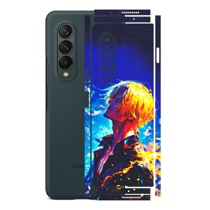 Samsung M/F/Note/Flip and C Phone Skins (All Models) - Sanji Vinsmoke One Piece - 3D Embossed Finish (L-319) Samsung Galaxy Z Fold 3