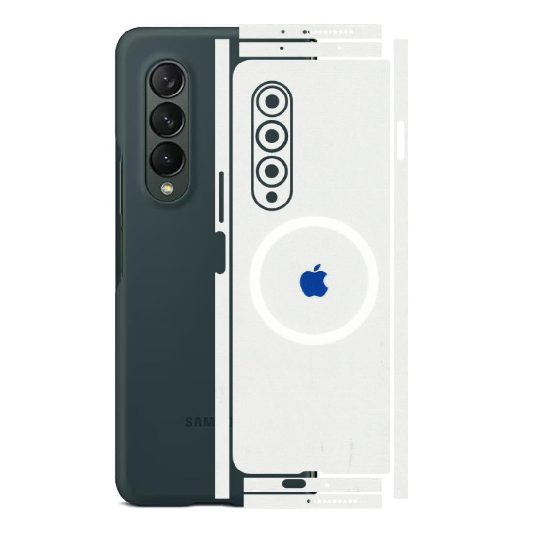 Samsung M/F/Note/Flip and C Phone Skins (All Models) - iPhone Magsafe Logo - 3D Embossed Finish (L-320) Samsung Galaxy Z Fold 3
