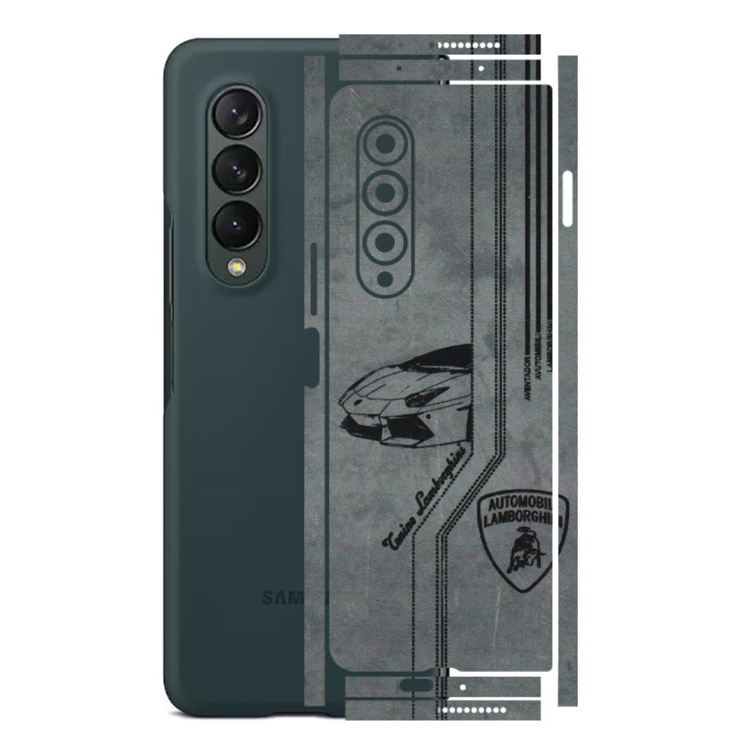 Samsung M/F/Note/Flip and C Phone Skins (All Models) - New Lamborgini Aventador - 3D Embossed Finish (L-321) Samsung Galaxy Z Fold 3