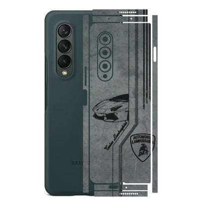 Samsung M/F/Note/Flip and C Phone Skins (All Models) - New Lamborgini Aventador - 3D Embossed Finish (L-321) Samsung Galaxy Z Fold 3