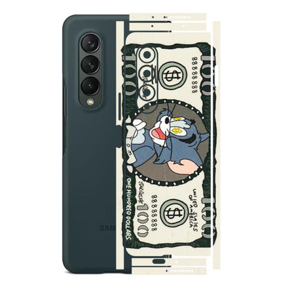 Samsung M/F/Note/Flip and C Phone Skins (All Models) - Tom Hundred Dollar - 3D Embossed Finish (L-324) Samsung Galaxy Z Fold 3