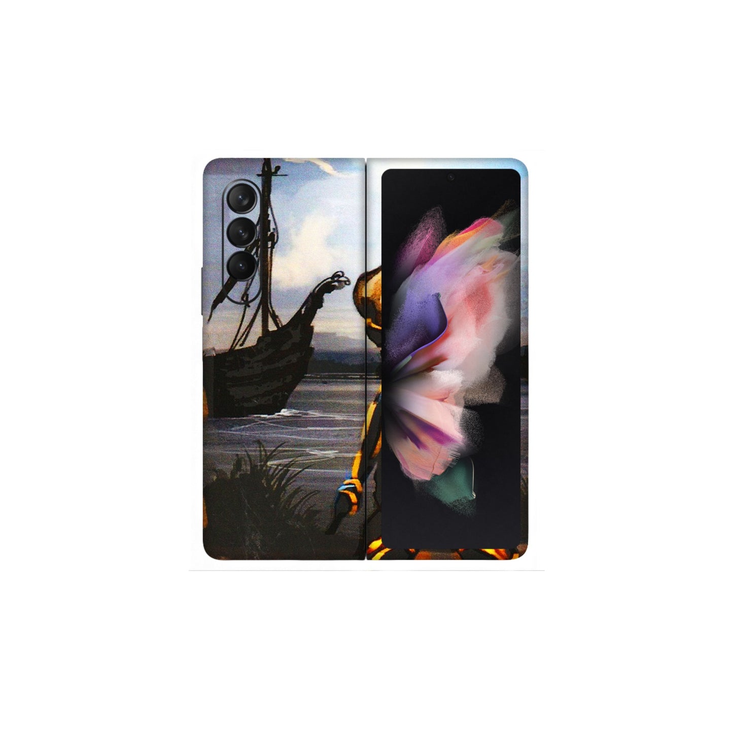 Samsung M/F/Note/Flip and C Phone Skins (All Models) - Heavenly God Figure - 3D Embossed Finish (L-34) Samsung Galaxy Z Fold 3