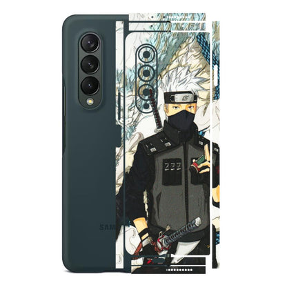 Samsung M/F/Note/Flip and C Phone Skins (All Models) - Kakashi Hatake Naruto Anime - 3D Embossed Finish (L-46) Samsung Galaxy Z Fold 3