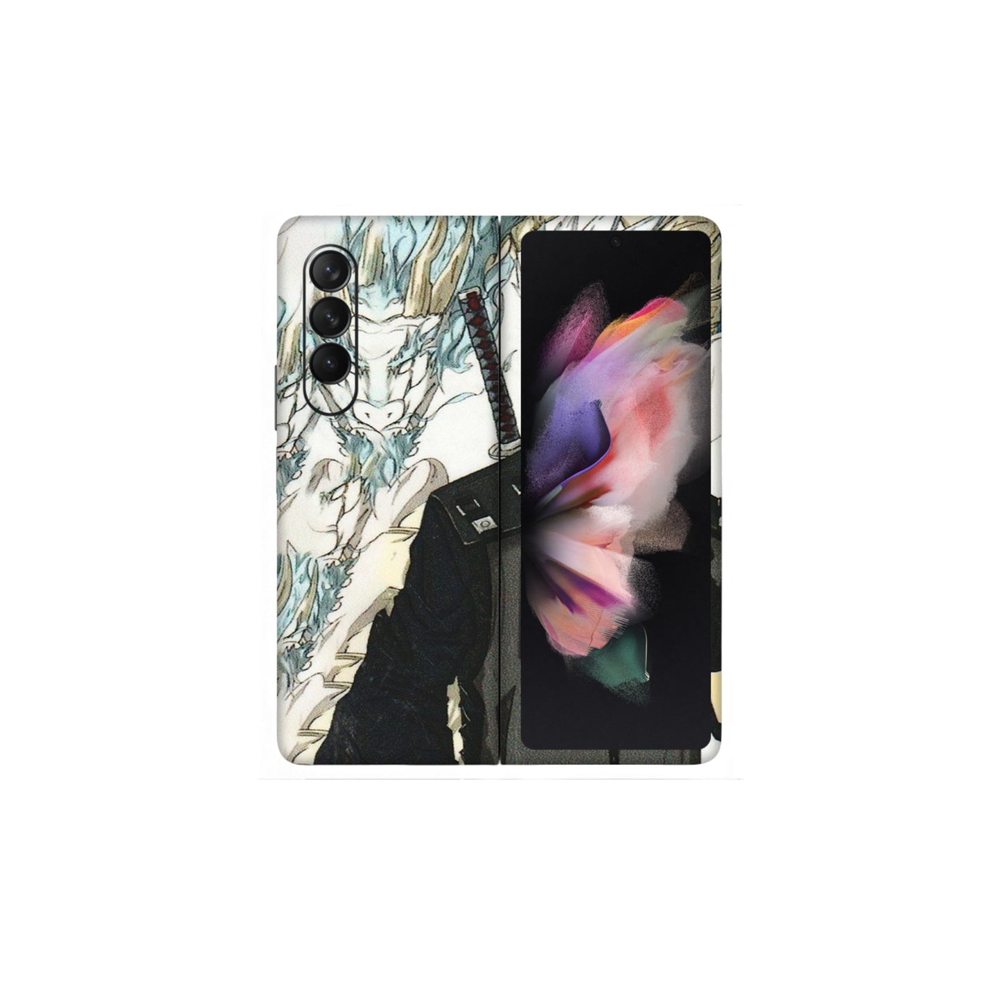 Samsung M/F/Note/Flip and C Phone Skins (All Models) - Kakashi Hatake Naruto Anime - 3D Embossed Finish (L-46) Samsung Galaxy Z Fold 3