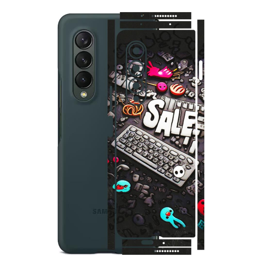Samsung M/F/Note/Flip and C Phone Skins (All Models) - Gadgets Sale - 3D Embossed Finish (L-50) Samsung Galaxy Z Fold 3
