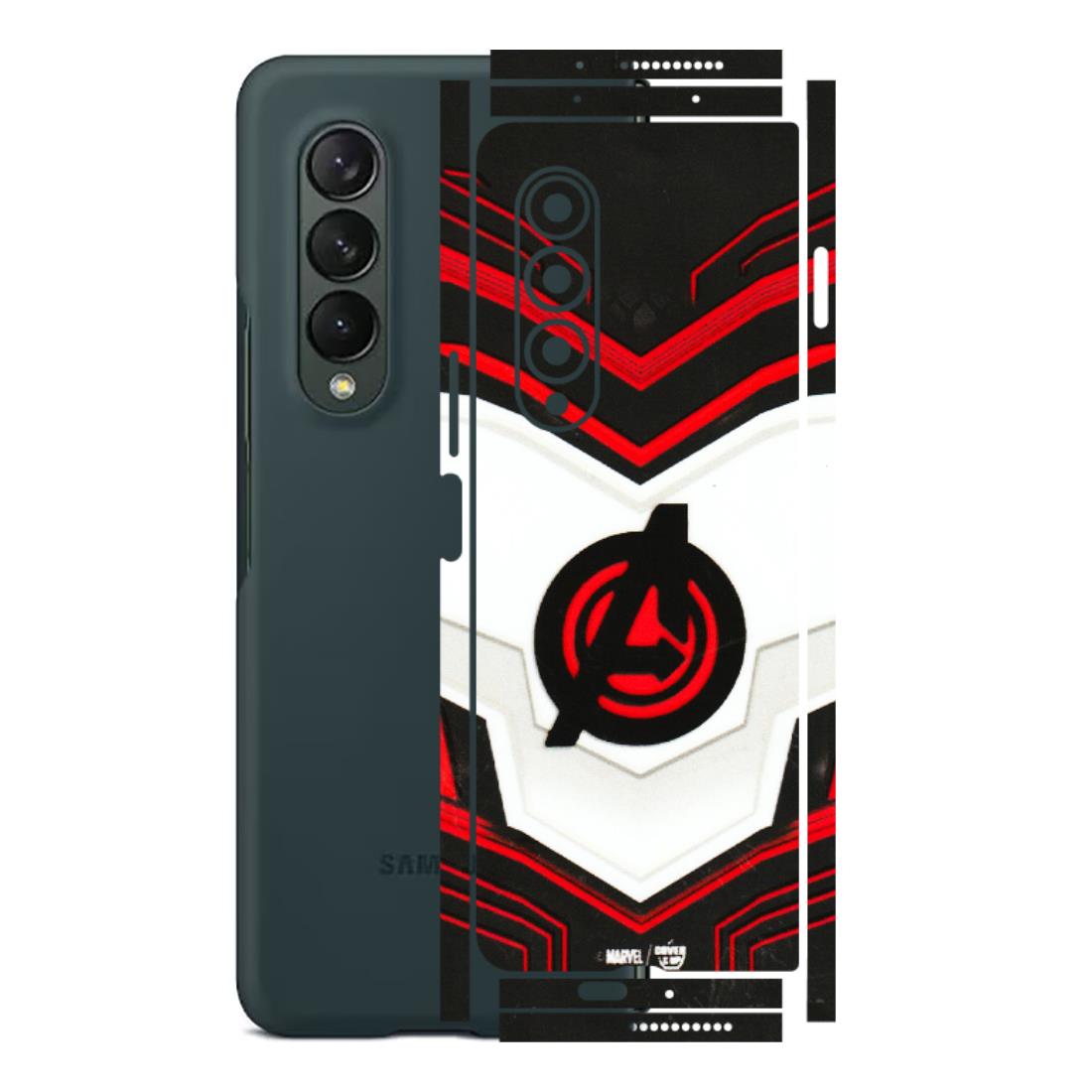 Samsung M/F/Note/Flip and C Phone Skins (All Models) - Avengers Logo - 3D Embossed Finish (L-55) Samsung Galaxy Z Fold 3