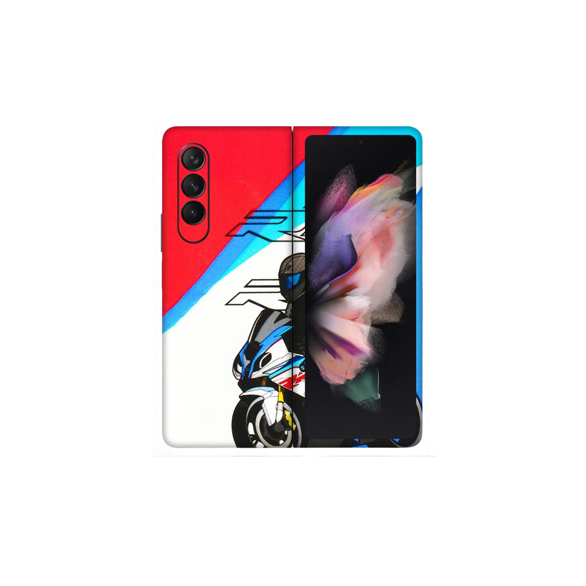 Samsung M/F/Note/Flip and C Phone Skins (All Models) - Bikers Love - 3D Embossed Finish (L-58) Samsung Galaxy Z Fold 3