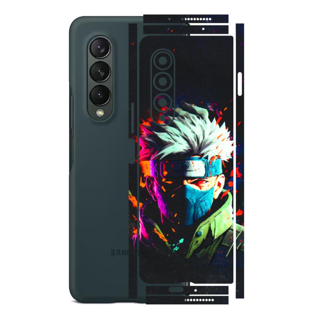 Samsung M/F/Note/Flip and C Phone Skins (All Models) - Anime Cool Character - 3D Embossed Finish (L-59) Samsung Galaxy Z Fold 3