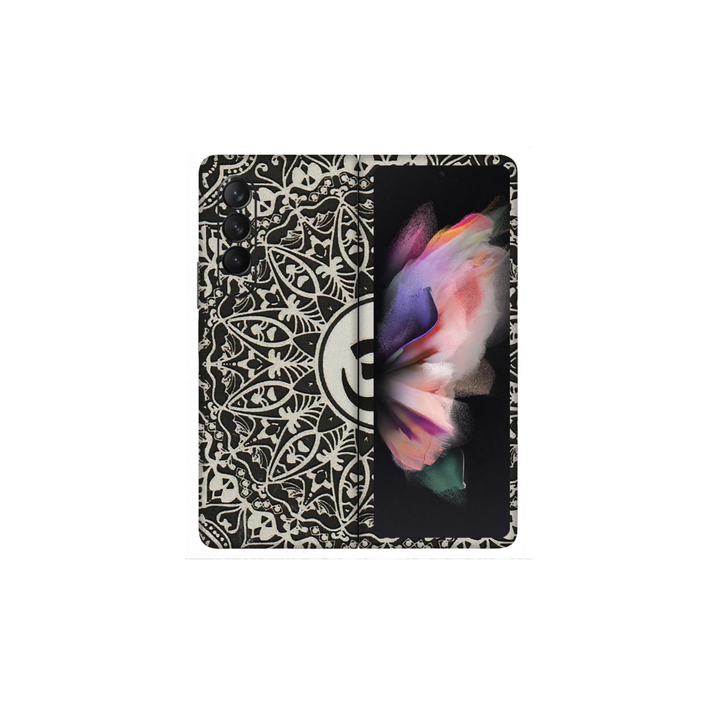 Samsung M/F/Note/Flip and C Phone Skins (All Models) - Aum Elegant Mandala - 3D Embossed Finish (L-62) Samsung Galaxy Z Fold 3