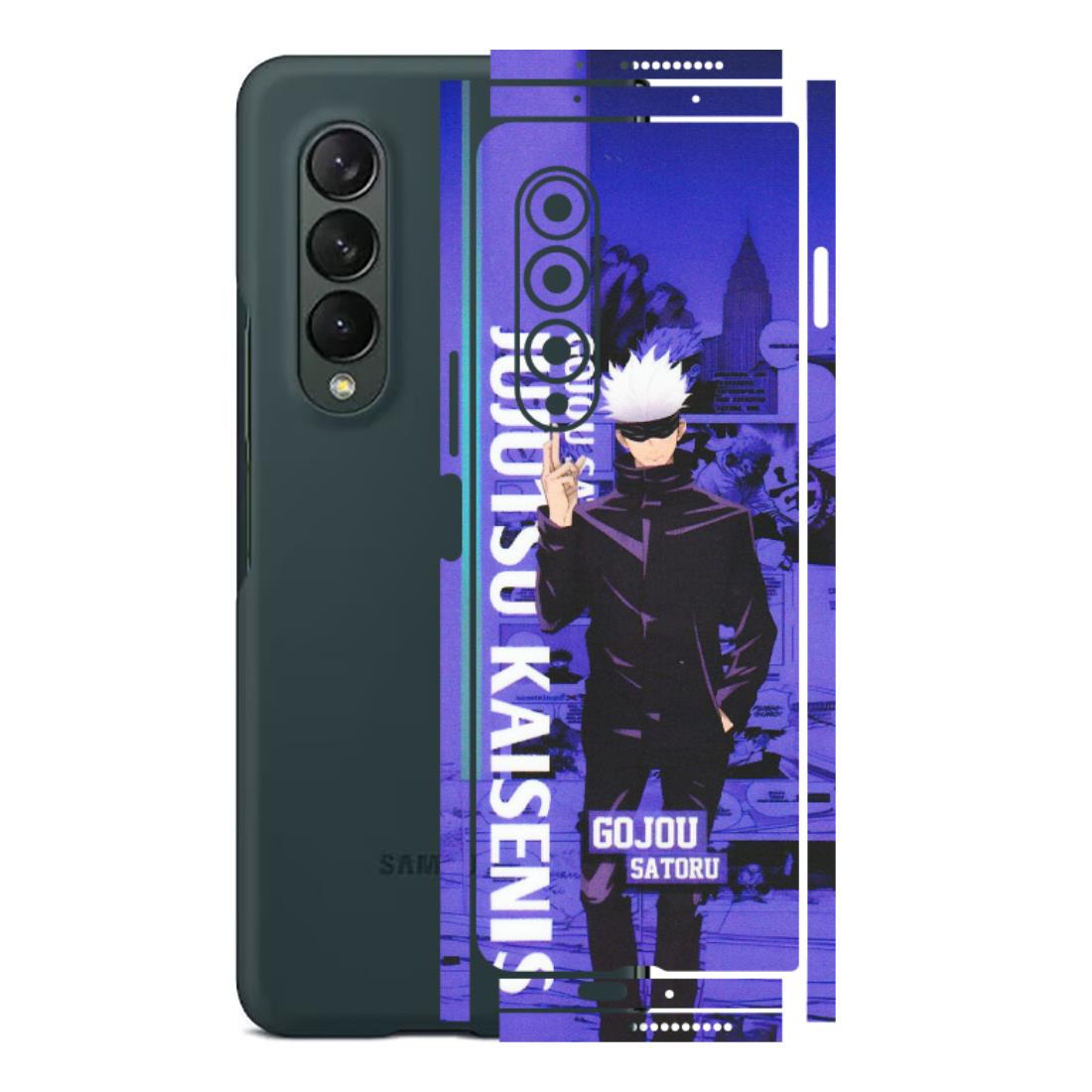 Samsung M/F/Note/Flip and C Phone Skins (All Models) - Jujutsu Kaisen Gojo - Matte Finish (M-05) Samsung Galaxy Z Fold 3