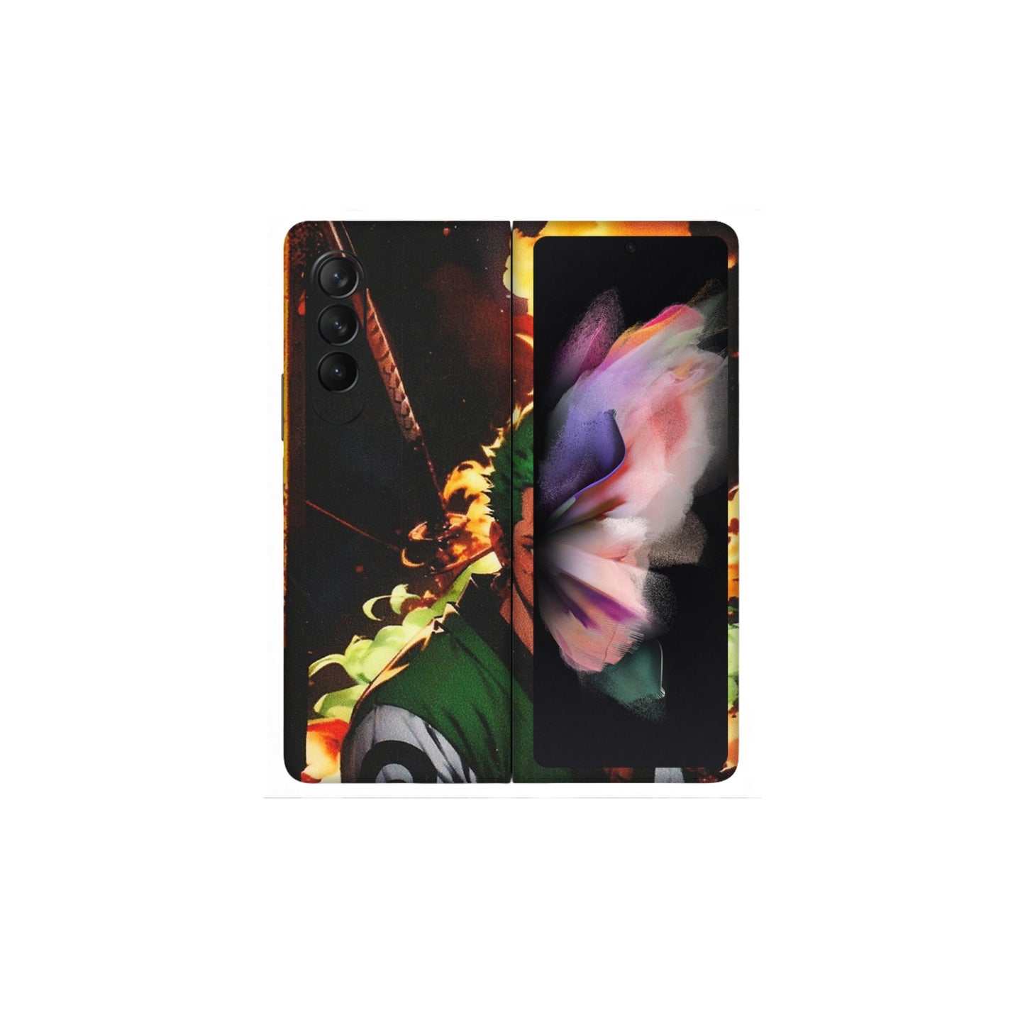 Samsung M/F/Note/Flip and C Phone Skins (All Models) - Roronoa Zoro - Matte Finish (M-102) Samsung Galaxy Z Fold 3