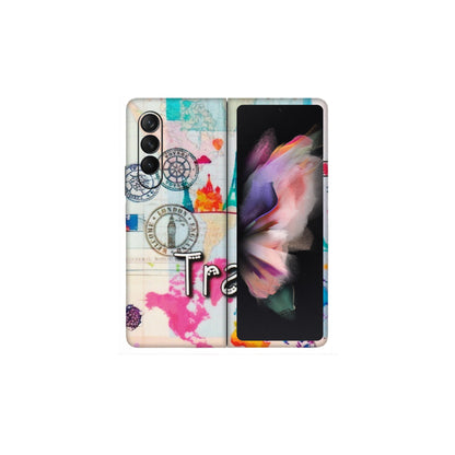 Samsung M/F/Note/Flip and C Phone Skins (All Models) - Travel The Wonders - Matte Finish (M-108) Samsung Galaxy Z Fold 3