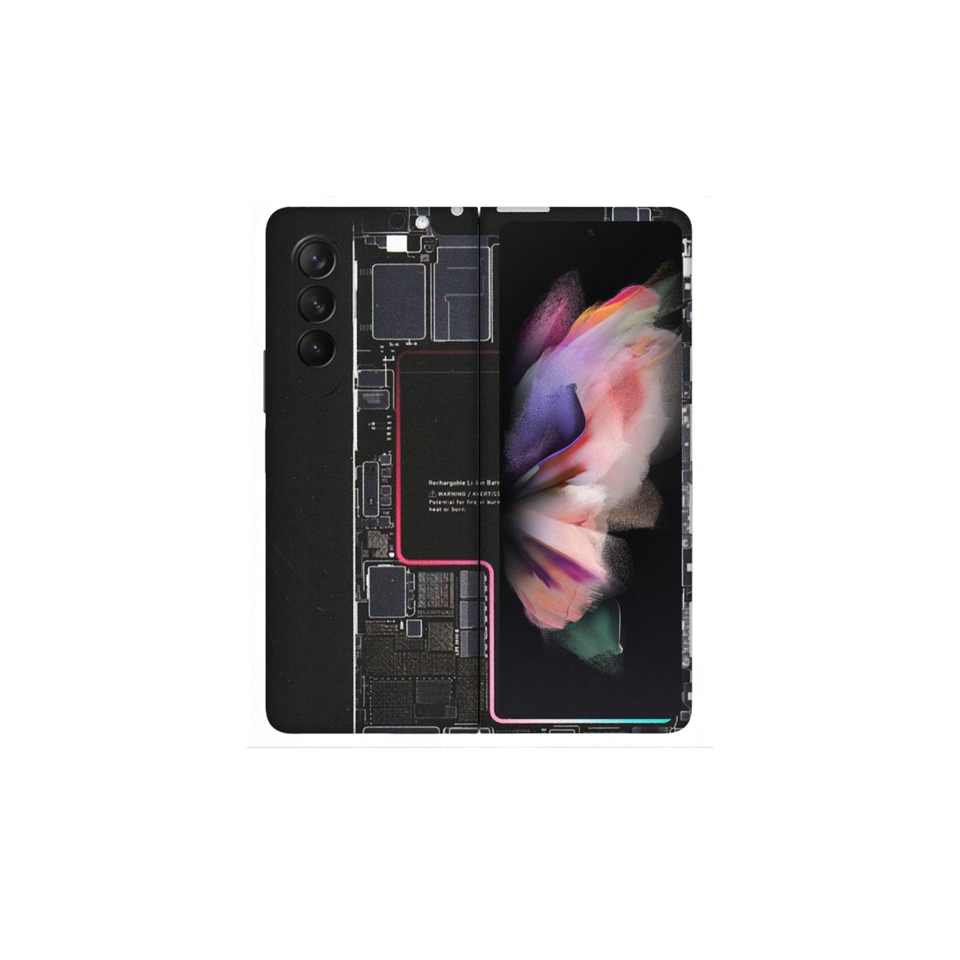 Samsung M/F/Note/Flip and C Phone Skins (All Models) - Motherboard Circuit Layout - Matte Finish (M-117) Samsung Galaxy Z Fold 3