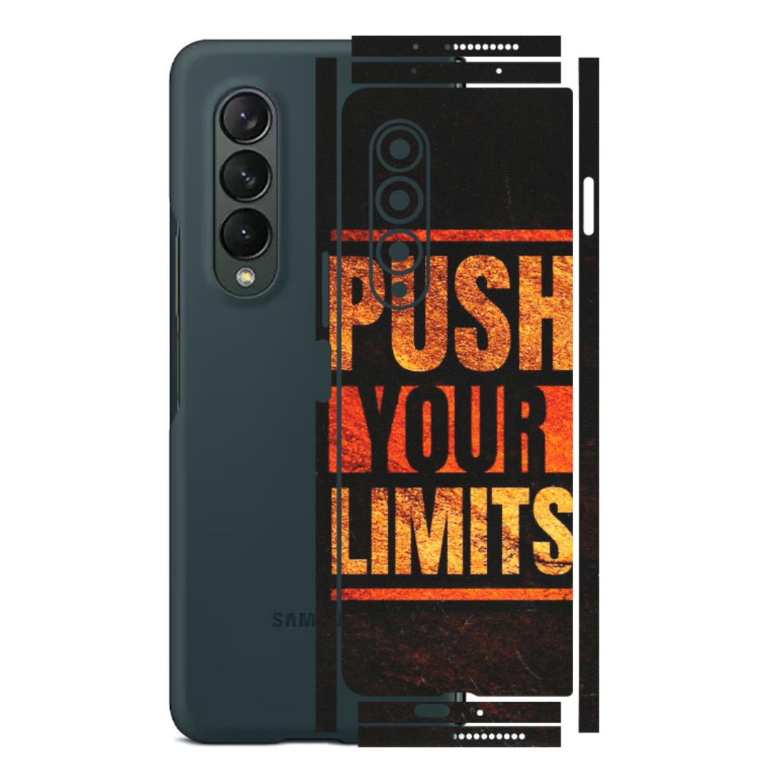 Samsung M/F/Note/Flip and C Phone Skins (All Models) - Push Your Limits - Matte Finish (M-118) Samsung Galaxy Z Fold 3
