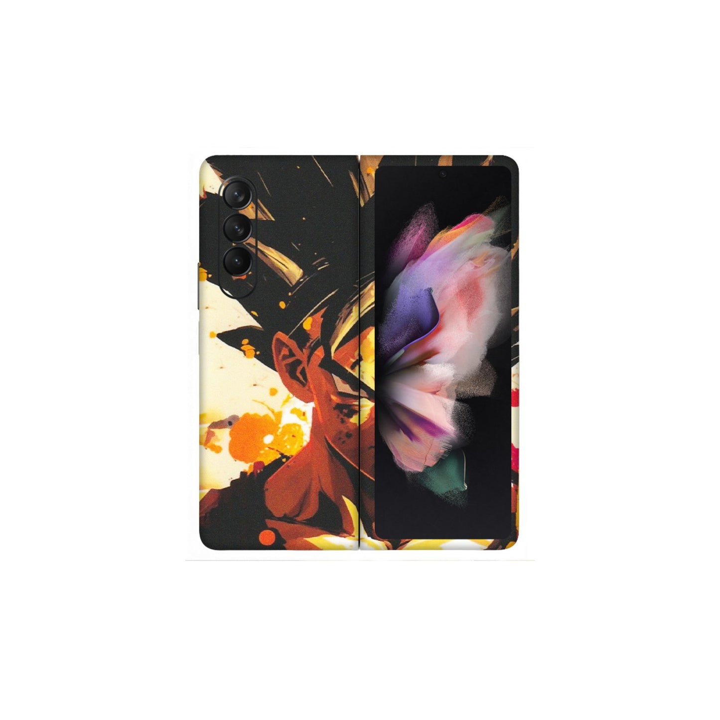 Samsung M/F/Note/Flip and C Phone Skins (All Models) - Angry Goku - Matte Finish (M-12) Samsung Galaxy Z Fold 3