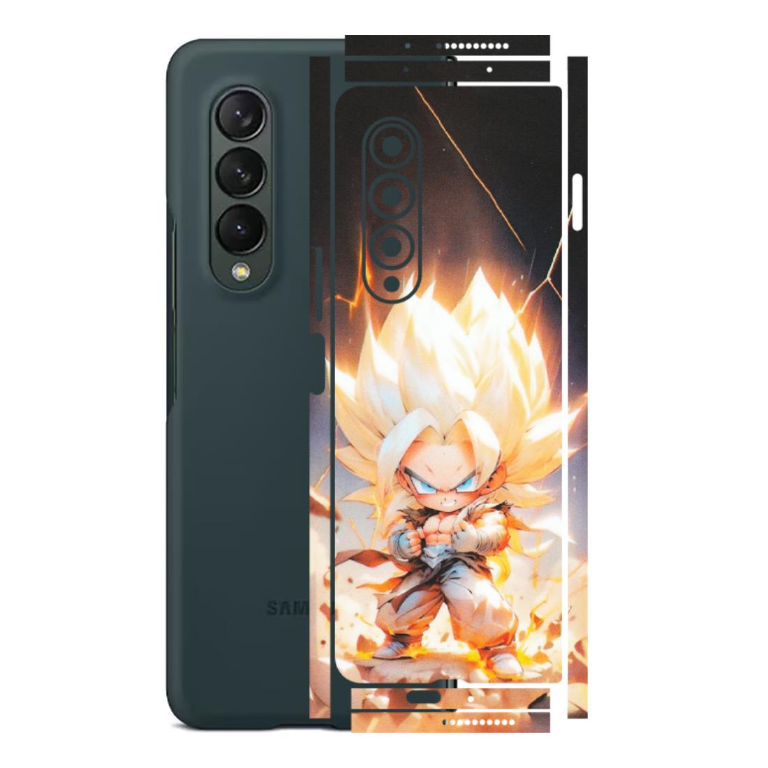 Samsung M/F/Note/Flip and C Phone Skins (All Models) - Goku Dragon Cute Anime - Matte Finish (M-131) Samsung Galaxy Z Fold 3