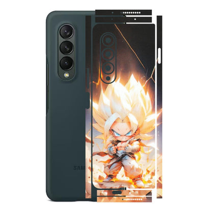 Samsung M/F/Note/Flip and C Phone Skins (All Models) - Goku Dragon Cute Anime - Matte Finish (M-131) Samsung Galaxy Z Fold 3