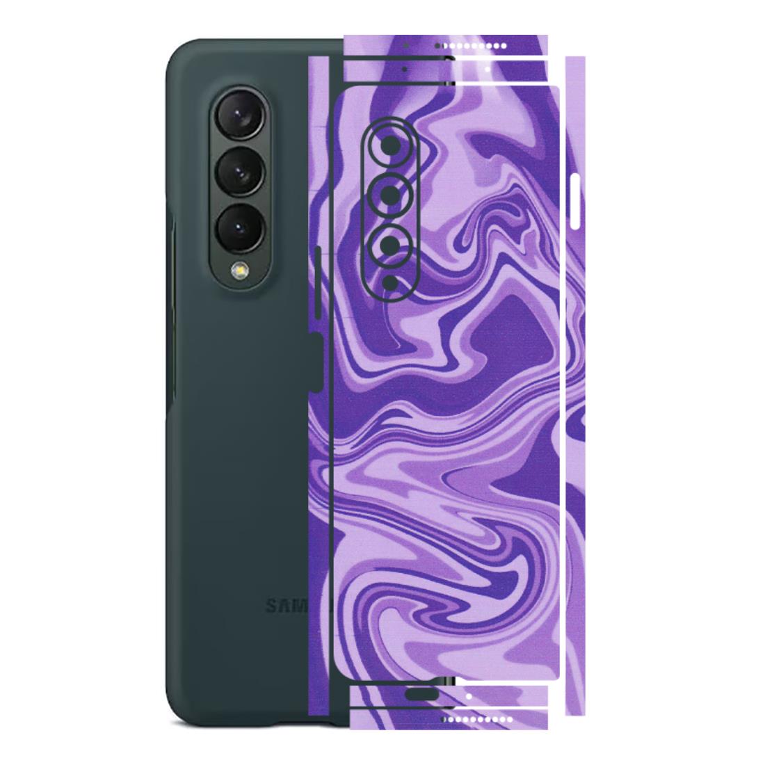 Samsung M/F/Note/Flip and C Phone Skins (All Models) - Hazy Purple Nights - Matte Finish (M-14) Samsung Galaxy Z Fold 3