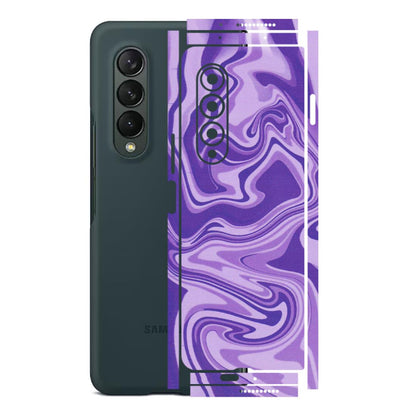 Samsung M/F/Note/Flip and C Phone Skins (All Models) - Hazy Purple Nights - Matte Finish (M-14) Samsung Galaxy Z Fold 3