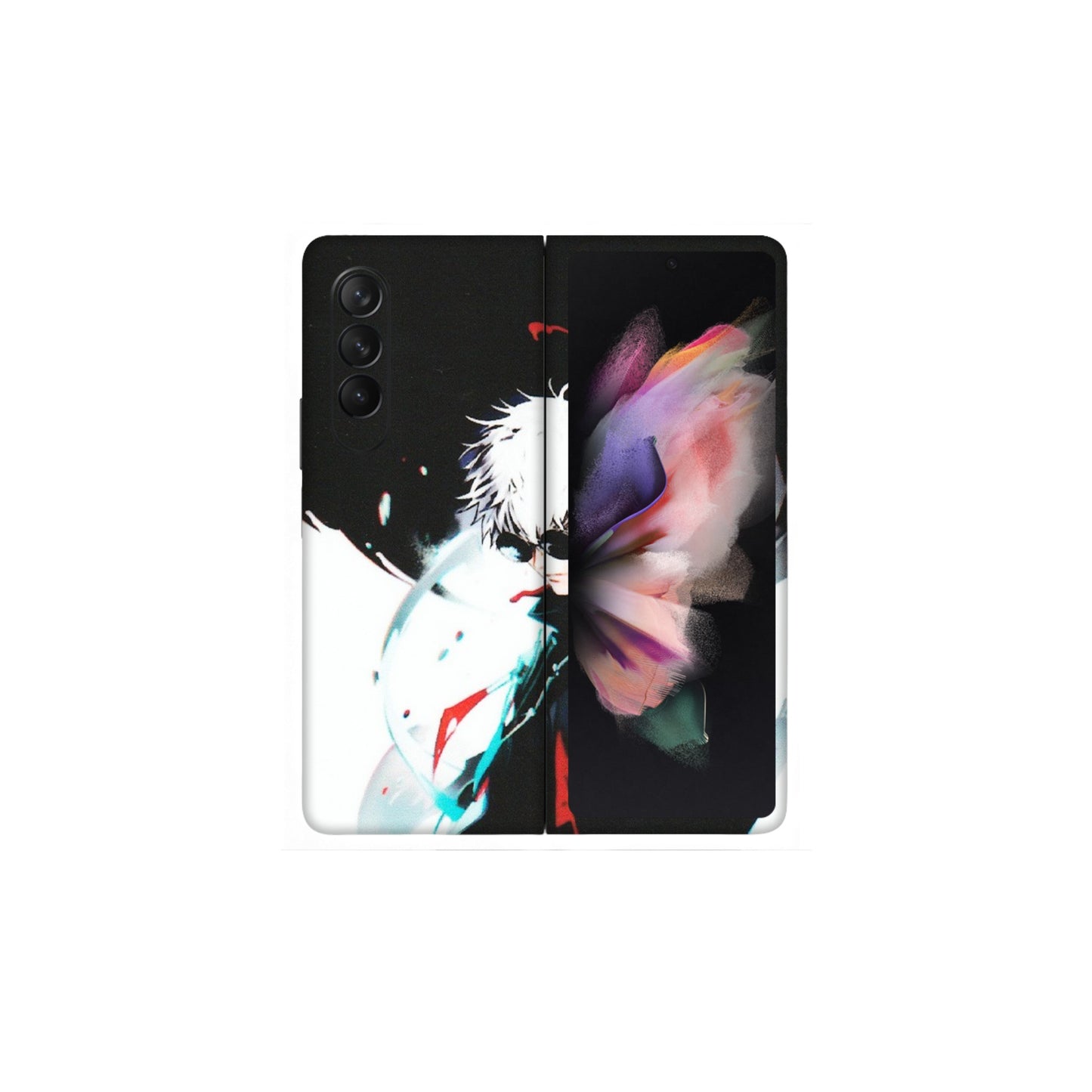 Samsung M/F/Note/Flip and C Phone Skins (All Models) - Gojo Powerful Charater Kaisen Anime - Matte Finish (M-144) Samsung Galaxy Z Fold 3