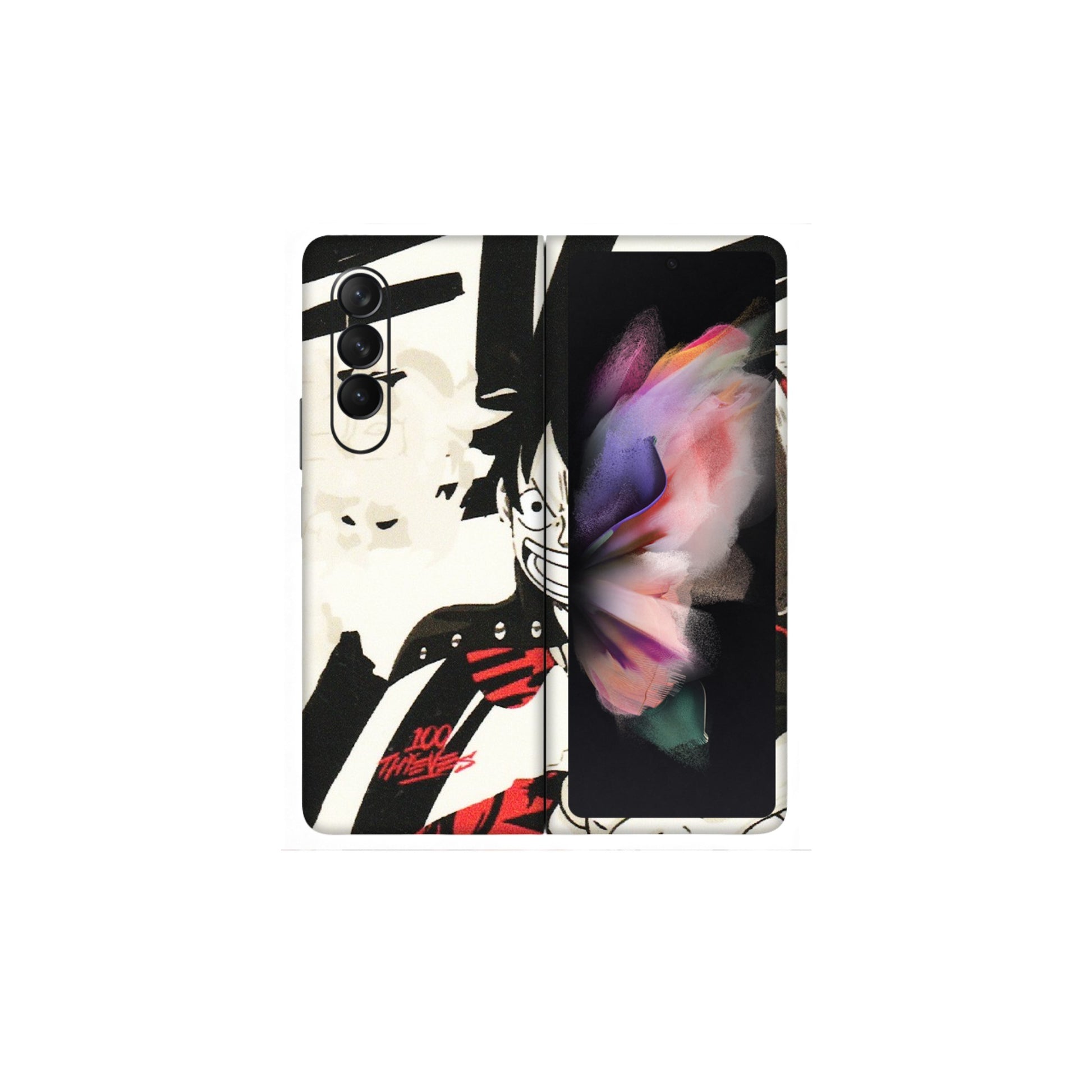 Samsung M/F/Note/Flip and C Phone Skins (All Models) - Monkey D.Luffy Manga Anime - Matte Finish (M-145) Samsung Galaxy Z Fold 3
