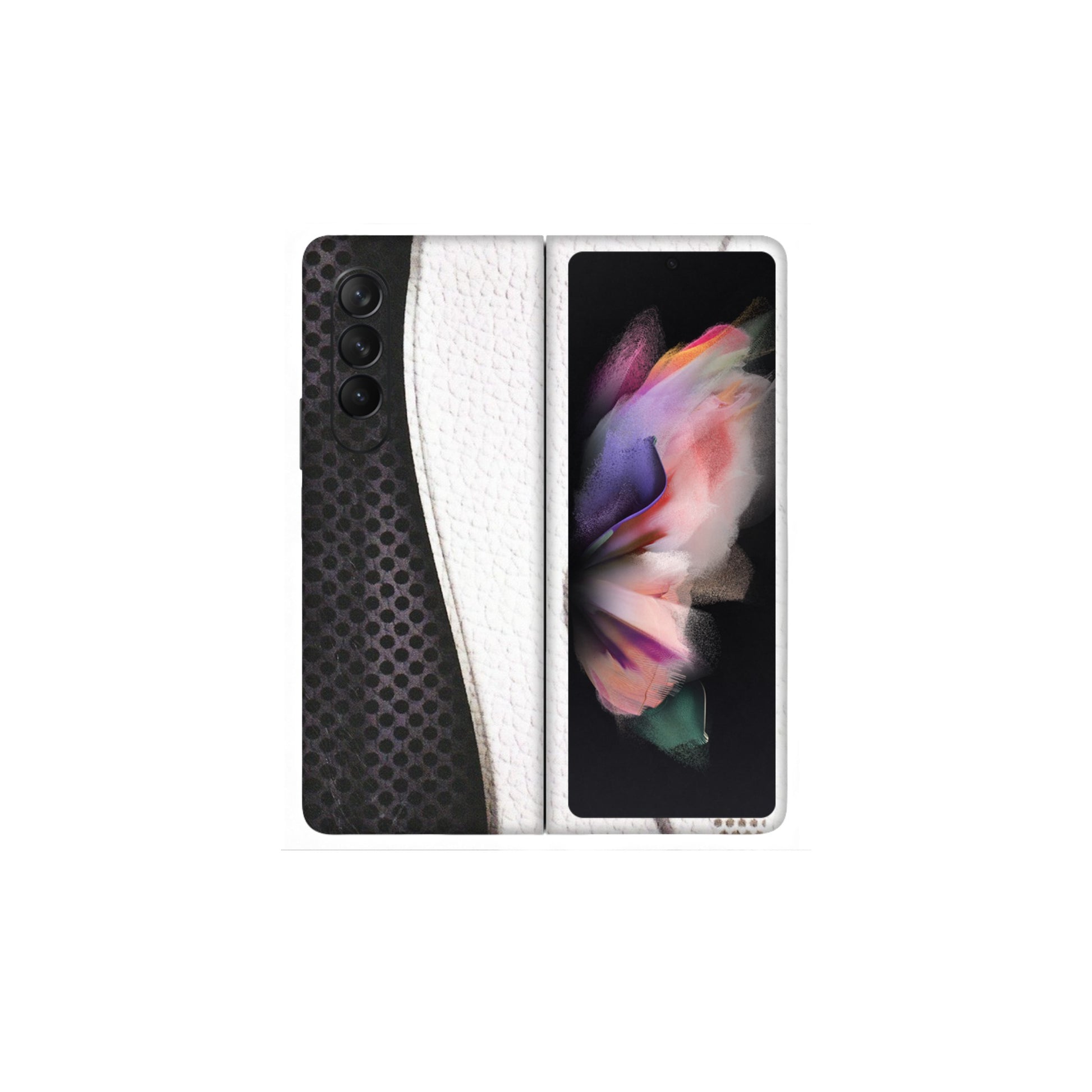 Samsung M/F/Note/Flip and C Phone Skins (All Models) - Black And White Iconic Convoy - Matte Finish (M-149) Samsung Galaxy Z Fold 3