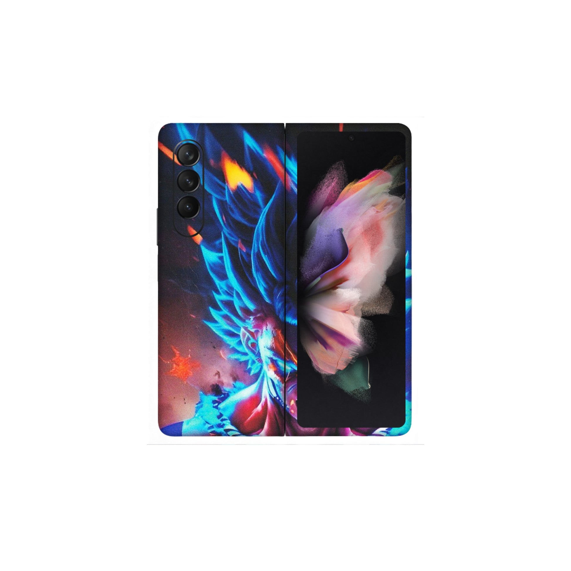 Samsung M/F/Note/Flip and C Phone Skins (All Models) - Angry Goku Dragon Ball Anime - Matte Finish (M-150) Samsung Galaxy Z Fold 3
