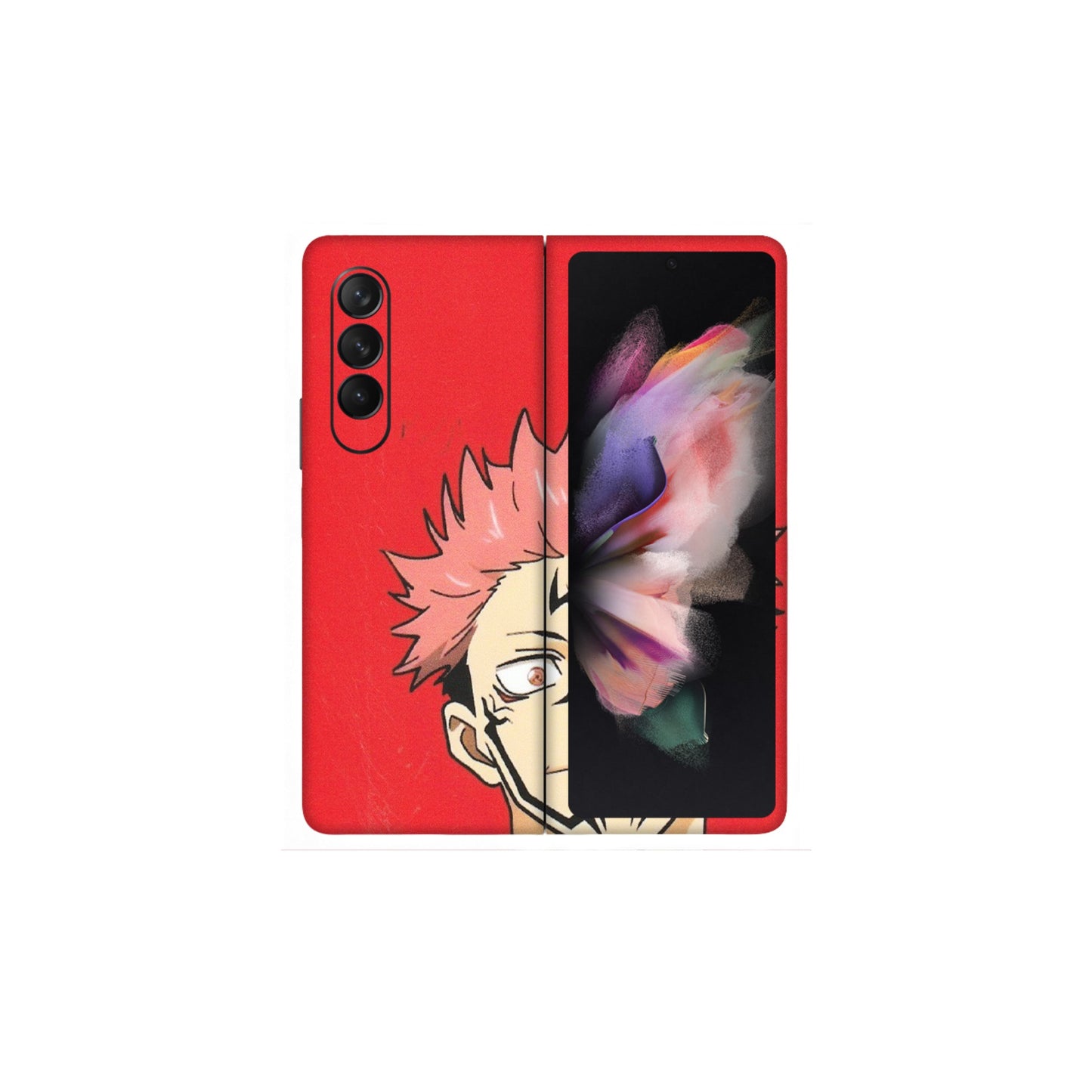 Samsung M/F/Note/Flip and C Phone Skins (All Models) - Ryomen Sukuna Fun Anime - Matte Finish (M-153) Samsung Galaxy Z Fold 3
