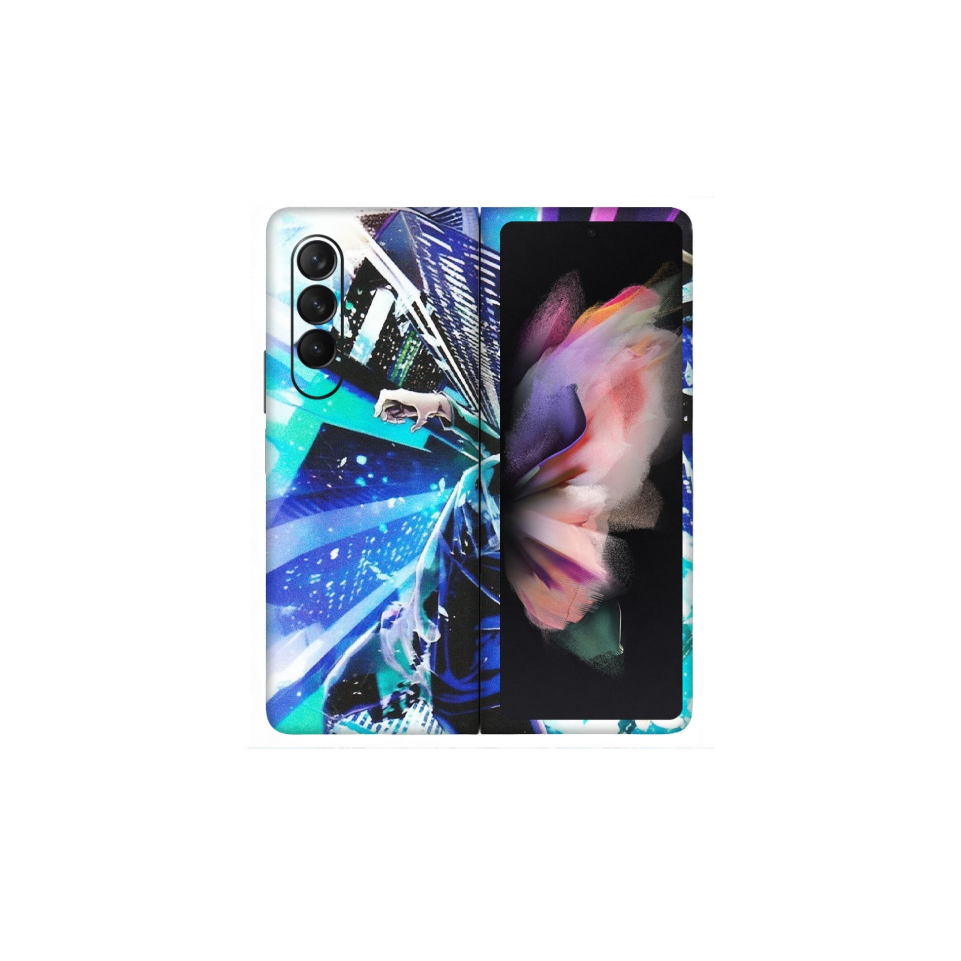 Samsung M/F/Note/Flip and C Phone Skins (All Models) - Manga Action Jujustu Kaisen Anime - Matte Finish (M-155) Samsung Galaxy Z Fold 3