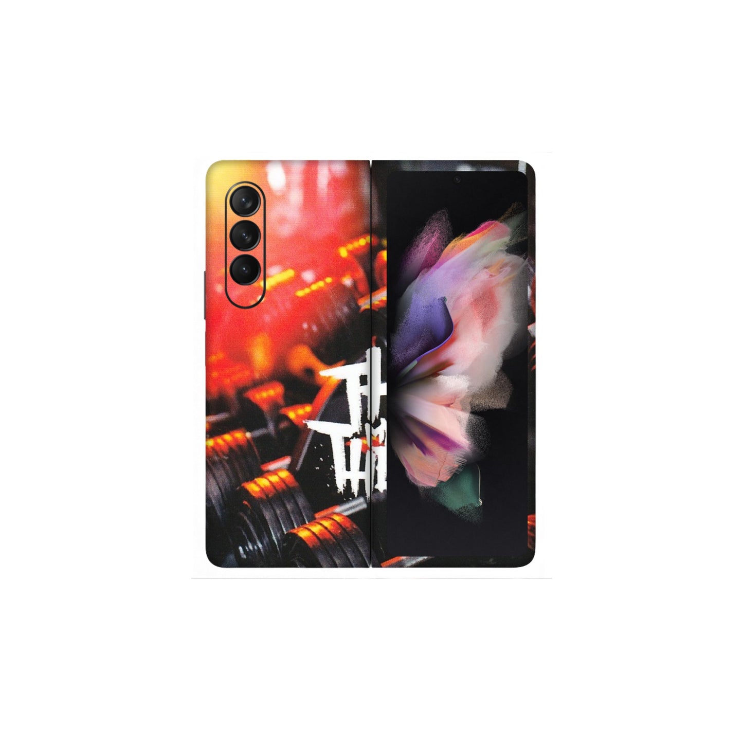 Samsung M/F/Note/Flip and C Phone Skins (All Models) - GYM Lover Therapy - Matte Finish (M-160) Samsung Galaxy Z Fold 3