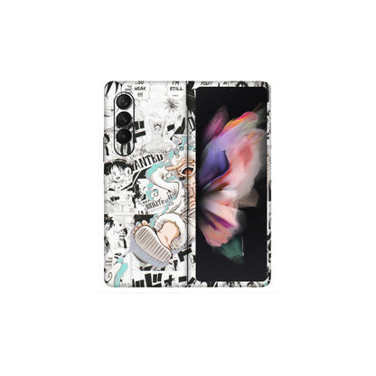 Samsung M/F/Note/Flip and C Phone Skins (All Models) - One Piece Comic - Matte Finish (M-168) Samsung Galaxy Z Fold 3