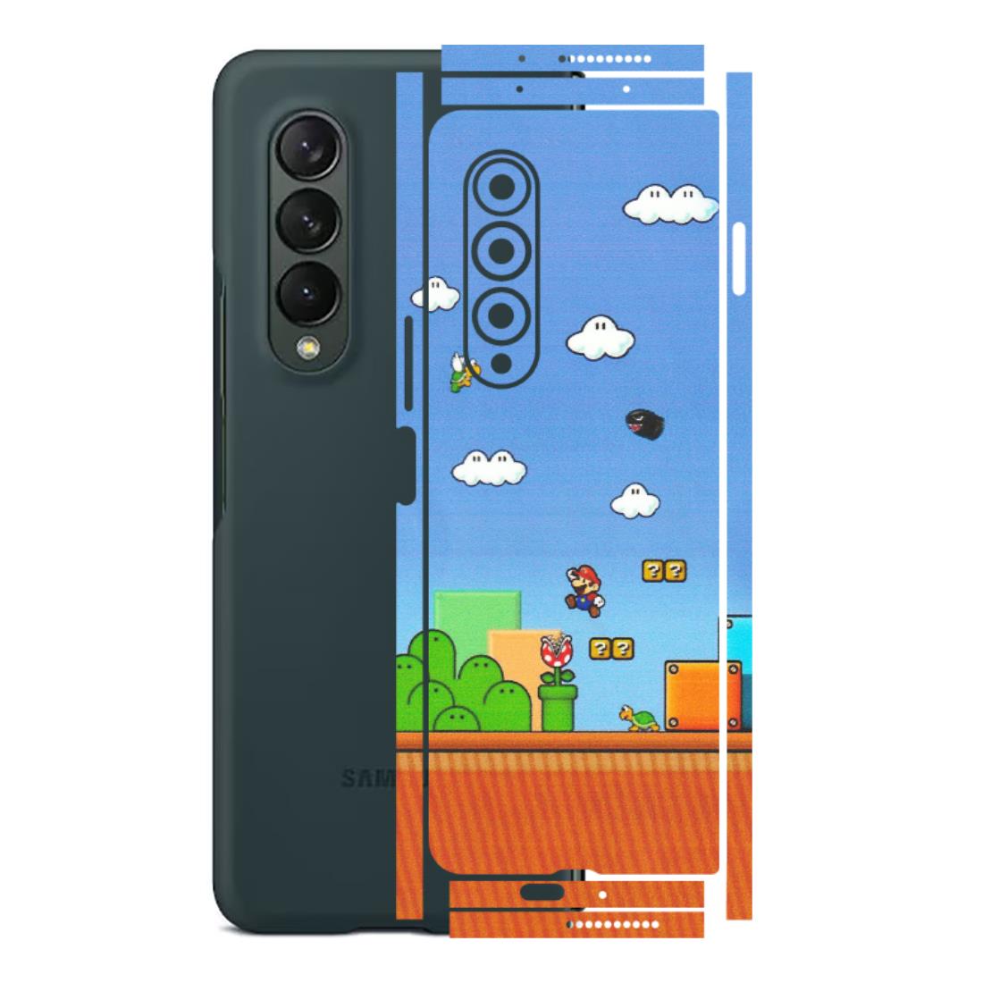 Samsung M/F/Note/Flip and C Phone Skins (All Models) - Mario Game Scene - Matte Finish (M-24) Samsung Galaxy Z Fold 3
