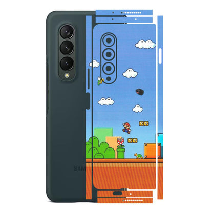 Samsung M/F/Note/Flip and C Phone Skins (All Models) - Mario Game Scene - Matte Finish (M-24) Samsung Galaxy Z Fold 3