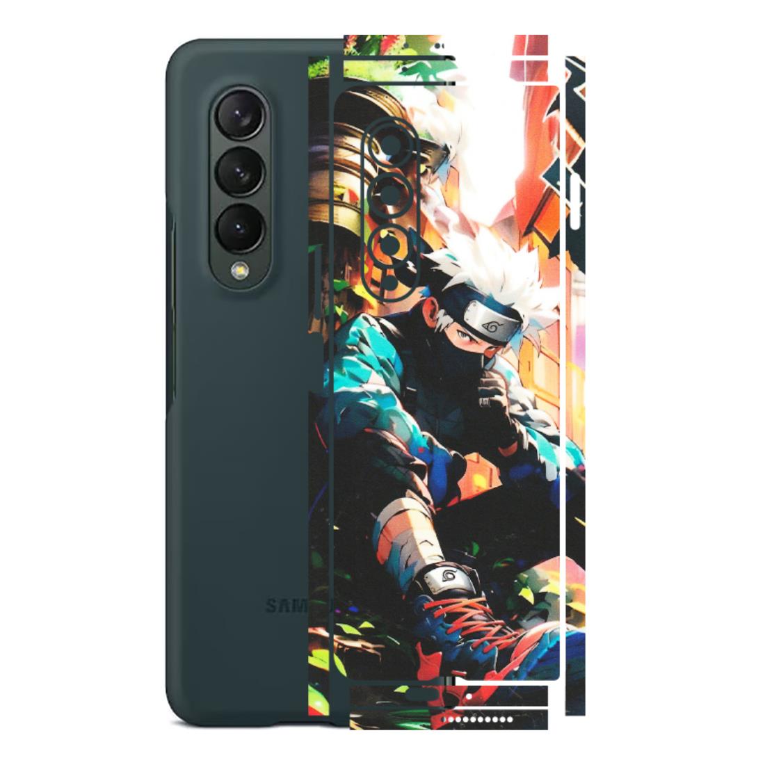 Samsung M/F/Note/Flip and C Phone Skins (All Models) - Ash & Pikachu - Matte Finish (M-26) Samsung Galaxy Z Fold 3