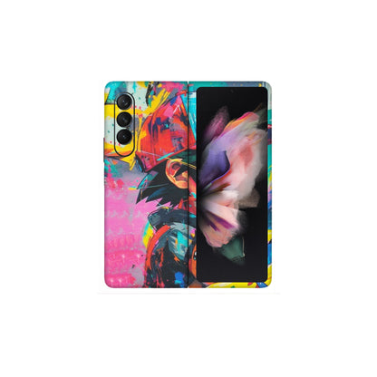 Samsung M/F/Note/Flip and C Phone Skins (All Models) - Ash & Pikachu - Matte Finish (M-26) Samsung Galaxy Z Fold 3