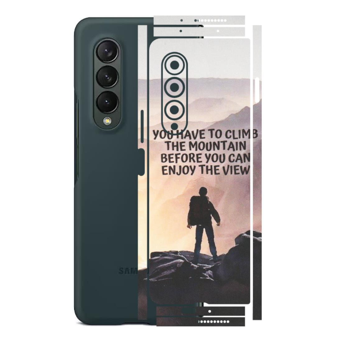 Samsung M/F/Note/Flip and C Phone Skins (All Models) - Motivational Hiking Mountain - Matte Finish (M-28) Samsung Galaxy Z Fold 3