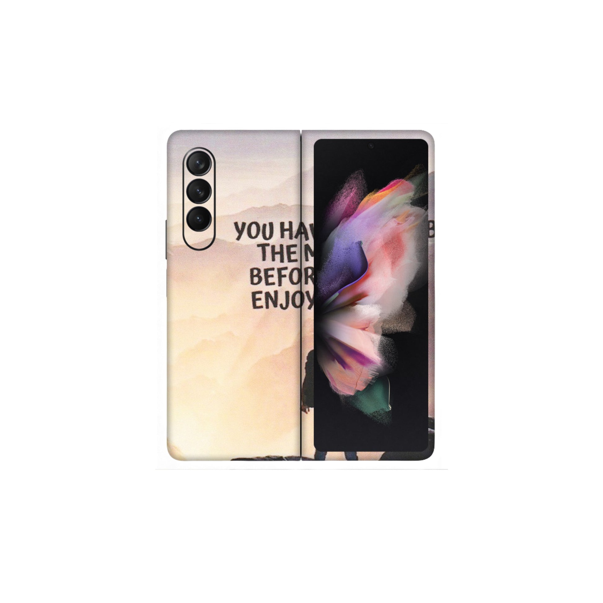 Samsung M/F/Note/Flip and C Phone Skins (All Models) - Motivational Hiking Mountain - Matte Finish (M-28) Samsung Galaxy Z Fold 3